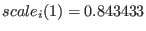 $ scale_i(1) =
0.843433$