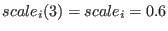 $ scale_i(3) = scale_i = 0.6$