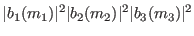 $\displaystyle \vert b_{1}(m_{1})\vert^{2}\vert b_{2}(m_{2})\vert^{2}\vert b_{3}(m_{3})\vert^{2}$