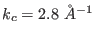 $ k_{c} = 2.8 ~\AA^{-1}$